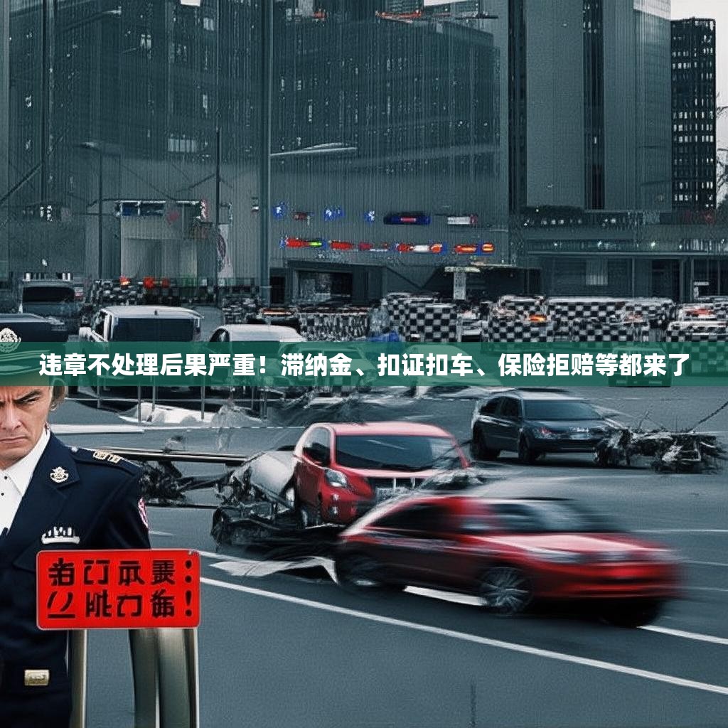 违章不处理后果严重!滞纳金、扣证扣车、保险拒赔等都来了