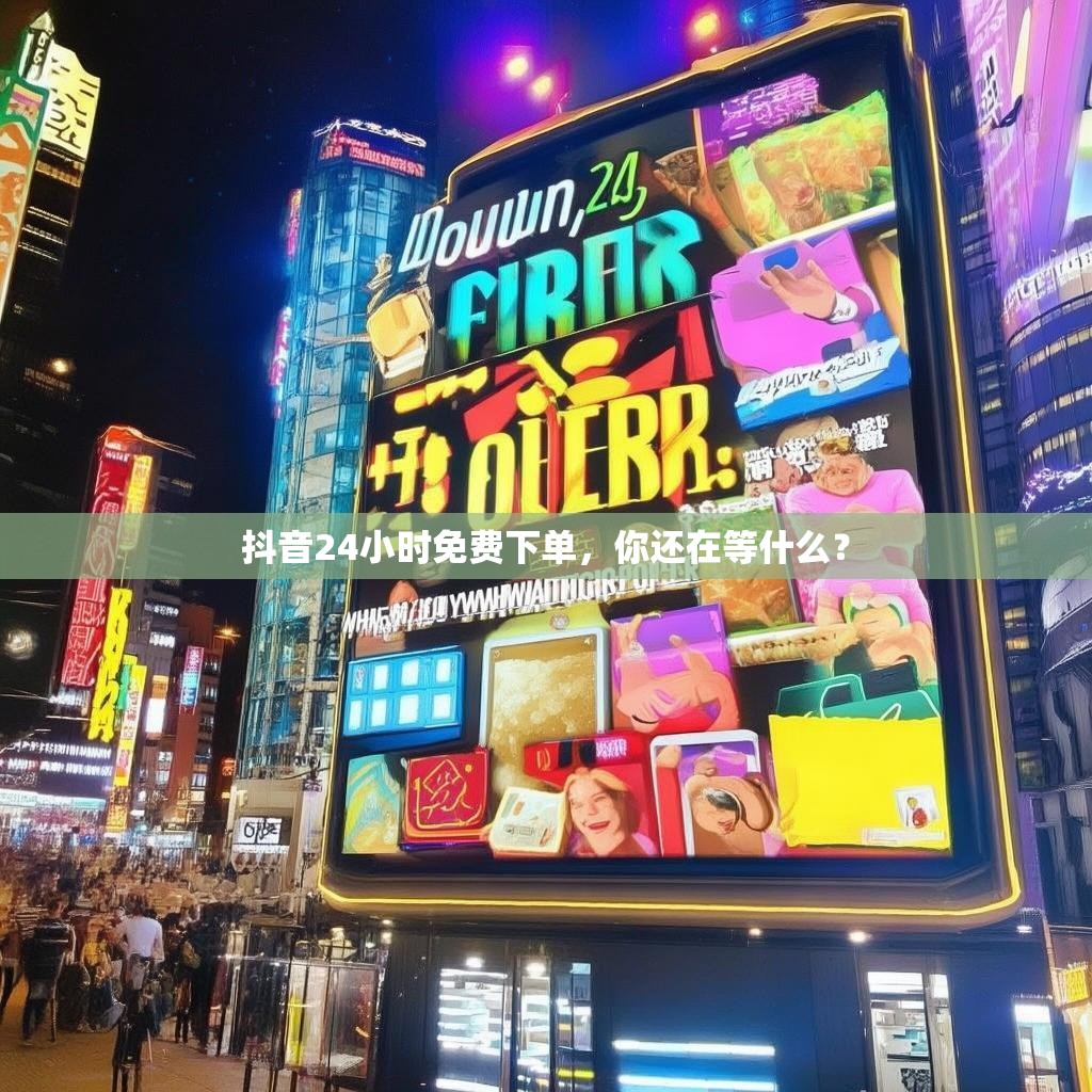 抖音24小时免费下单,你还在等什么?