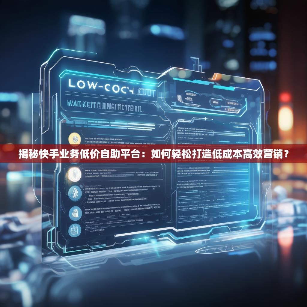 揭秘快手业务低价自助平台：如何轻松打造低成本高效营销？