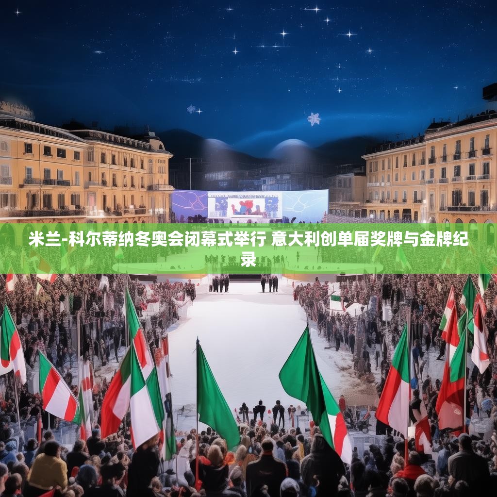 米兰-科尔蒂纳冬奥会闭幕式举行 意大利创单届奖牌与金牌纪录