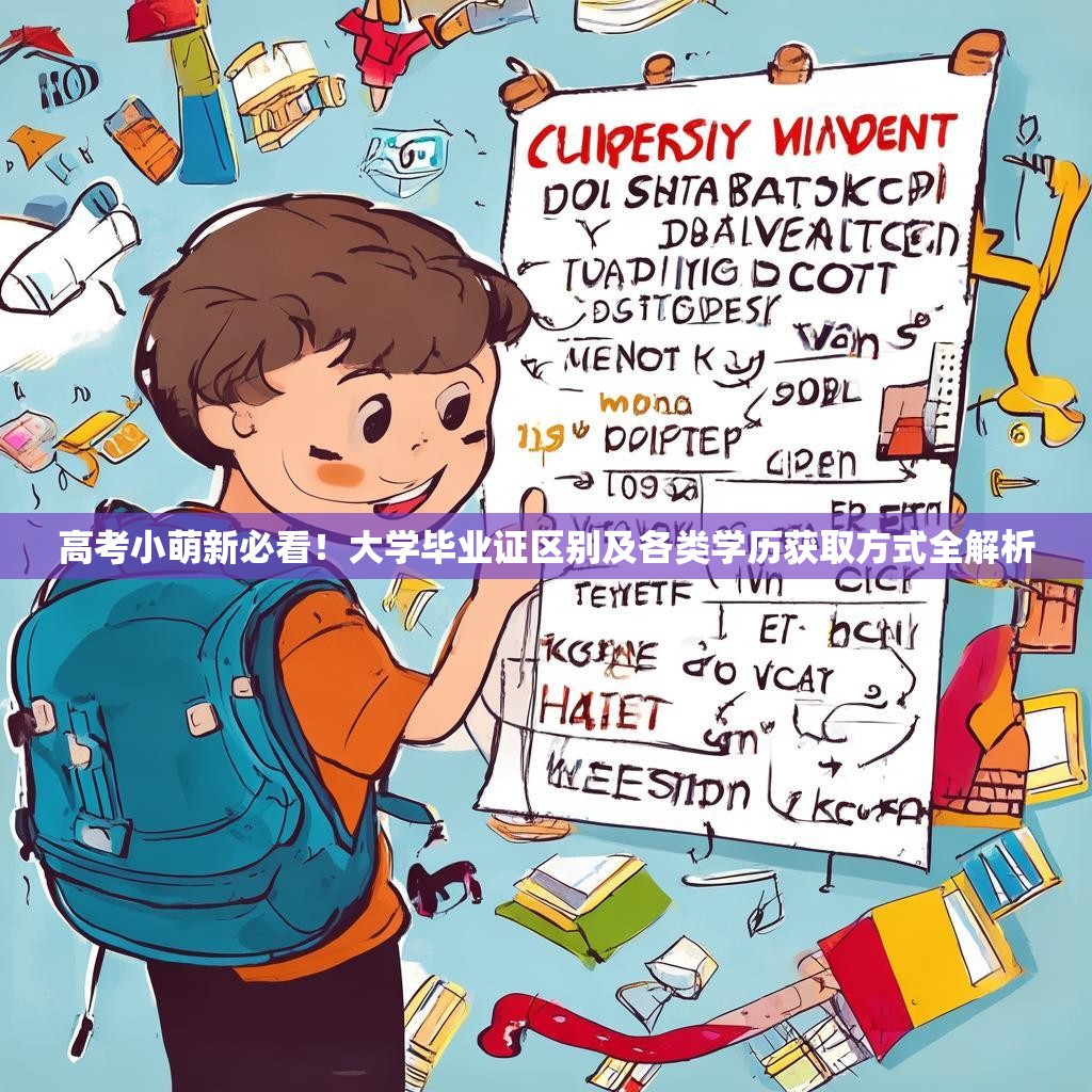 高考小萌新必看!大学毕业证区别及各类学历获取方式全解析