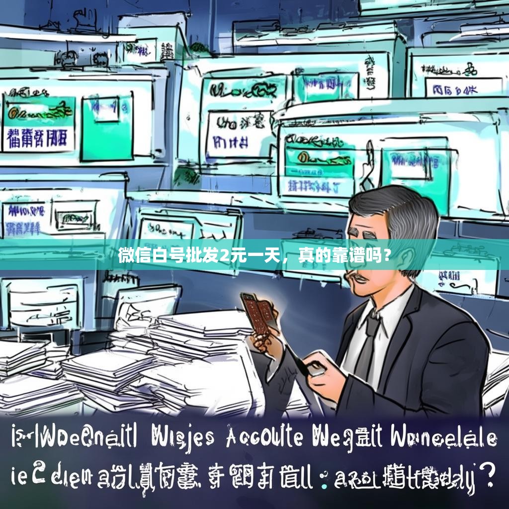 微信白号批发2元一天,真的靠谱吗?