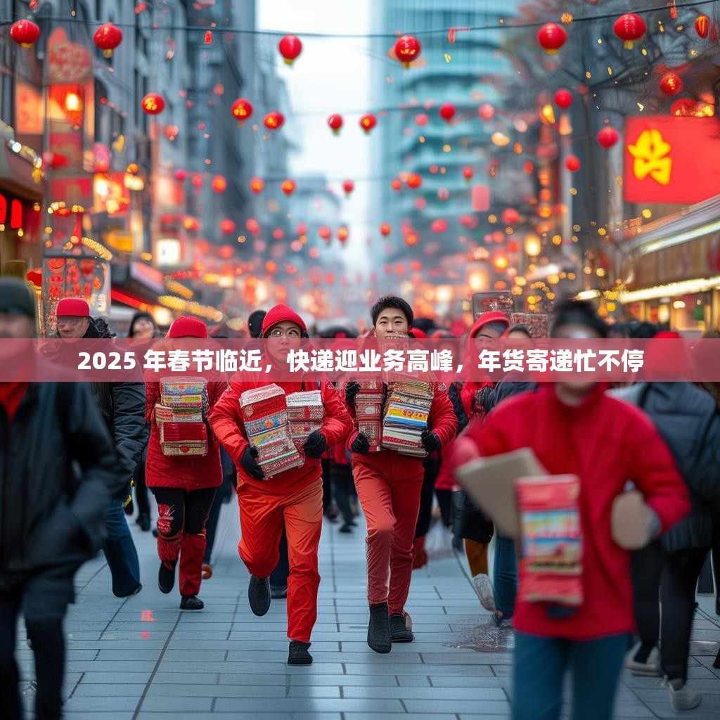 2025 年春节临近,快递迎业务高峰,年货寄递忙不停