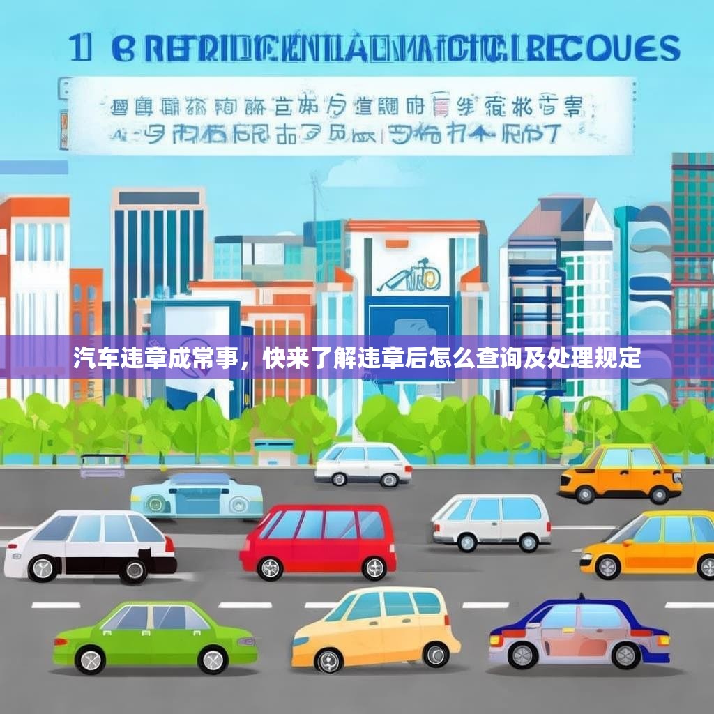 汽车违章成常事,快来了解违章后怎么查询及处理规定