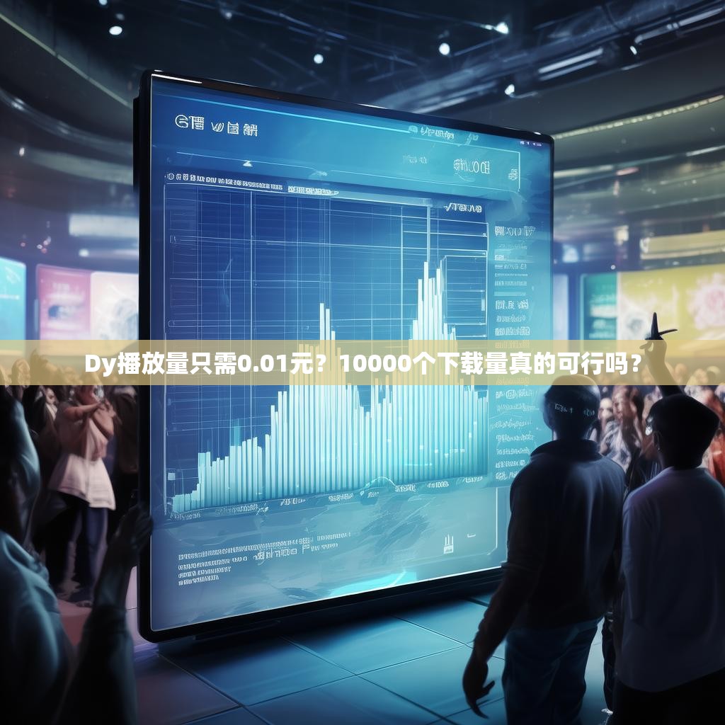Dy播放量只需0.01元?10000个下载量真的可行吗?