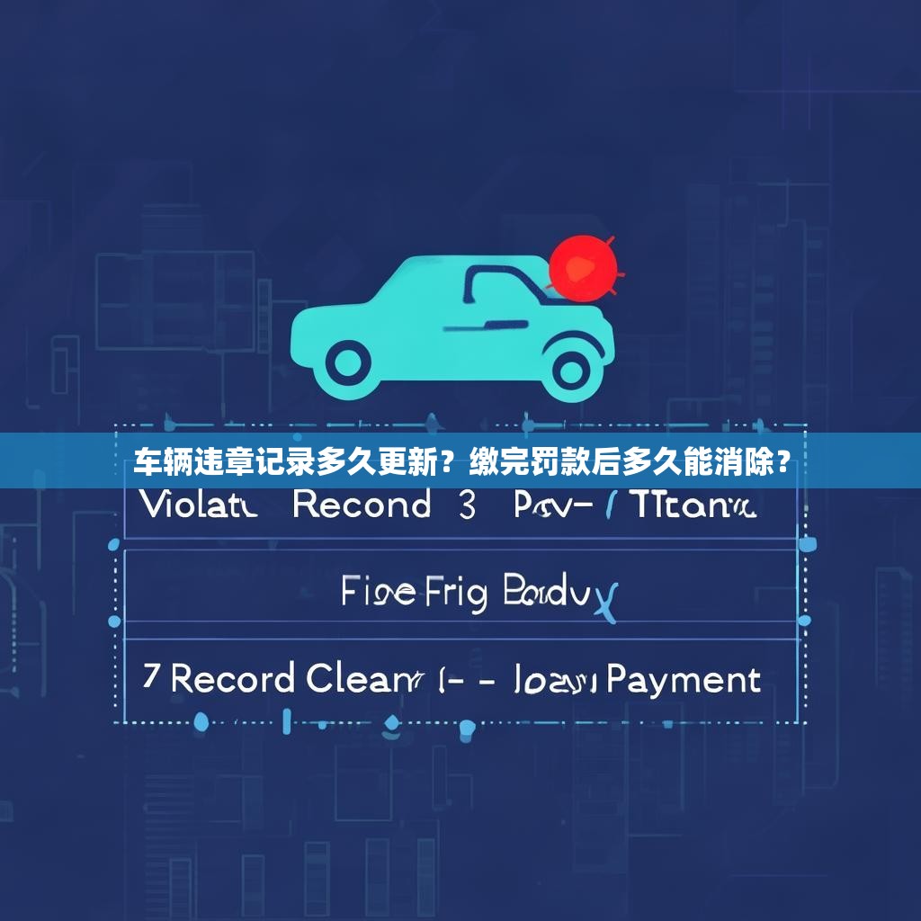 车辆违章记录多久更新?缴完罚款后多久能消除?