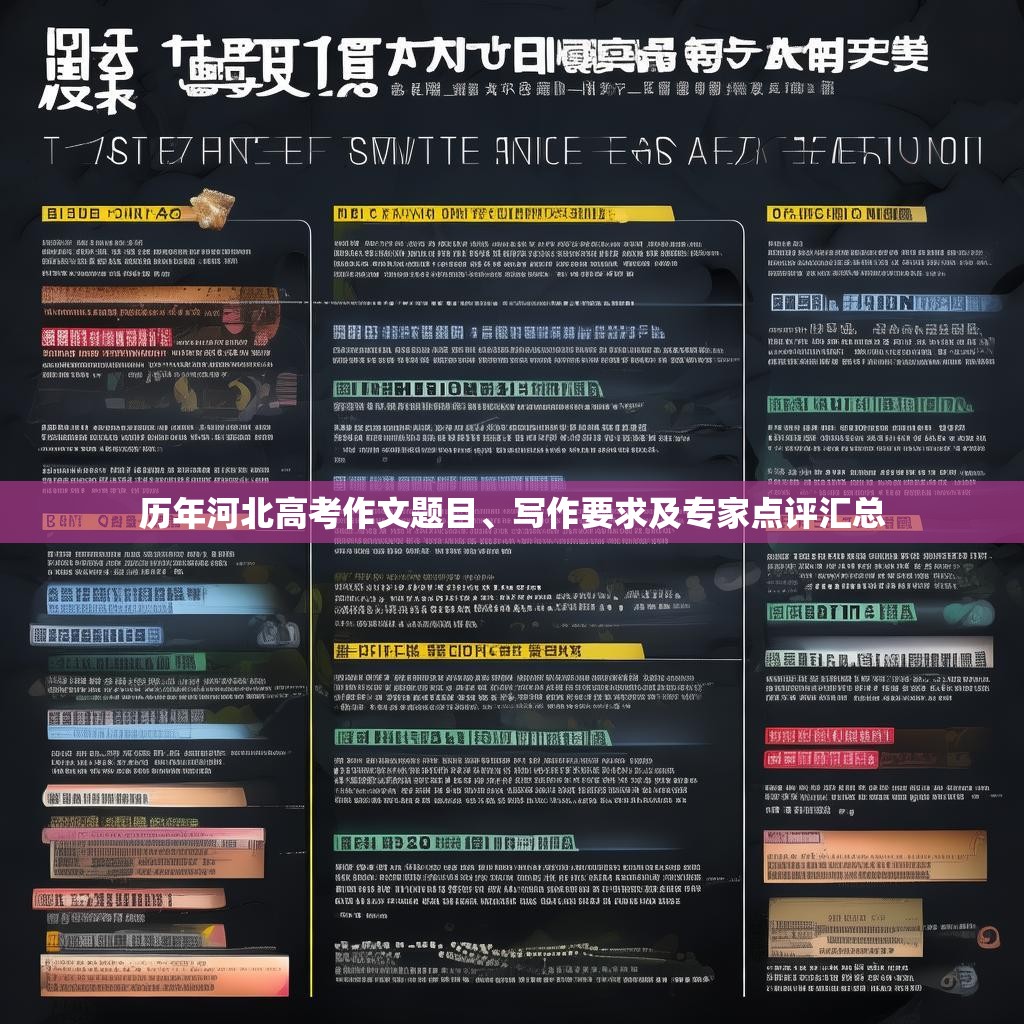 历年河北高考作文题目、写作要求及专家点评汇总