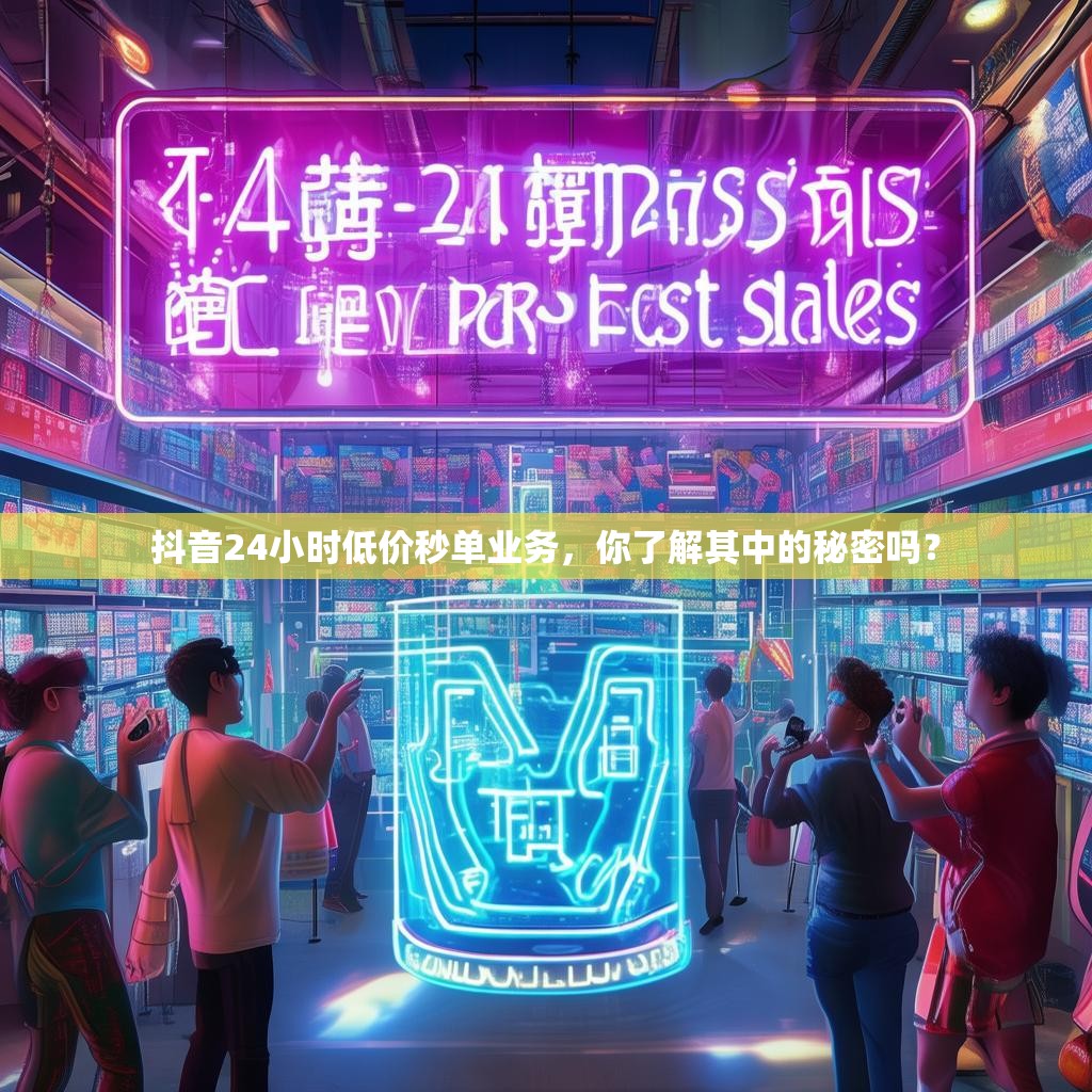 抖音24小时低价秒单业务，你了解其中的秘密吗？