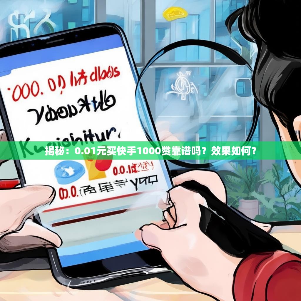 揭秘:0.01元买快手1000赞靠谱吗?效果如何?