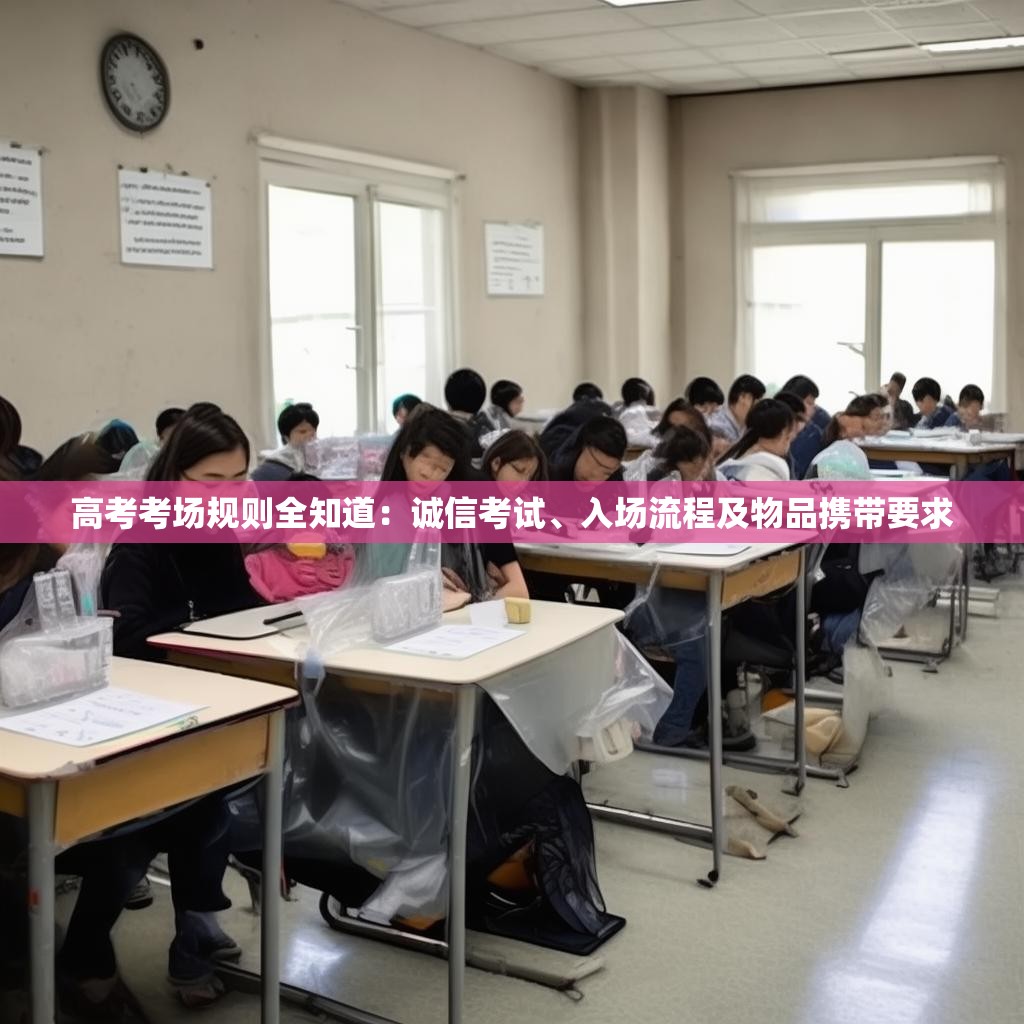 高考考场规则全知道：诚信考试、入场流程及物品携带要求