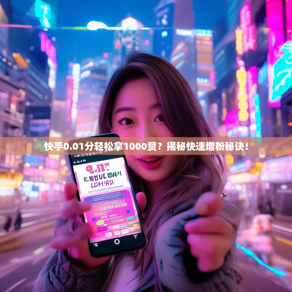 快手0.01分轻松拿1000赞？揭秘快速增粉秘诀！