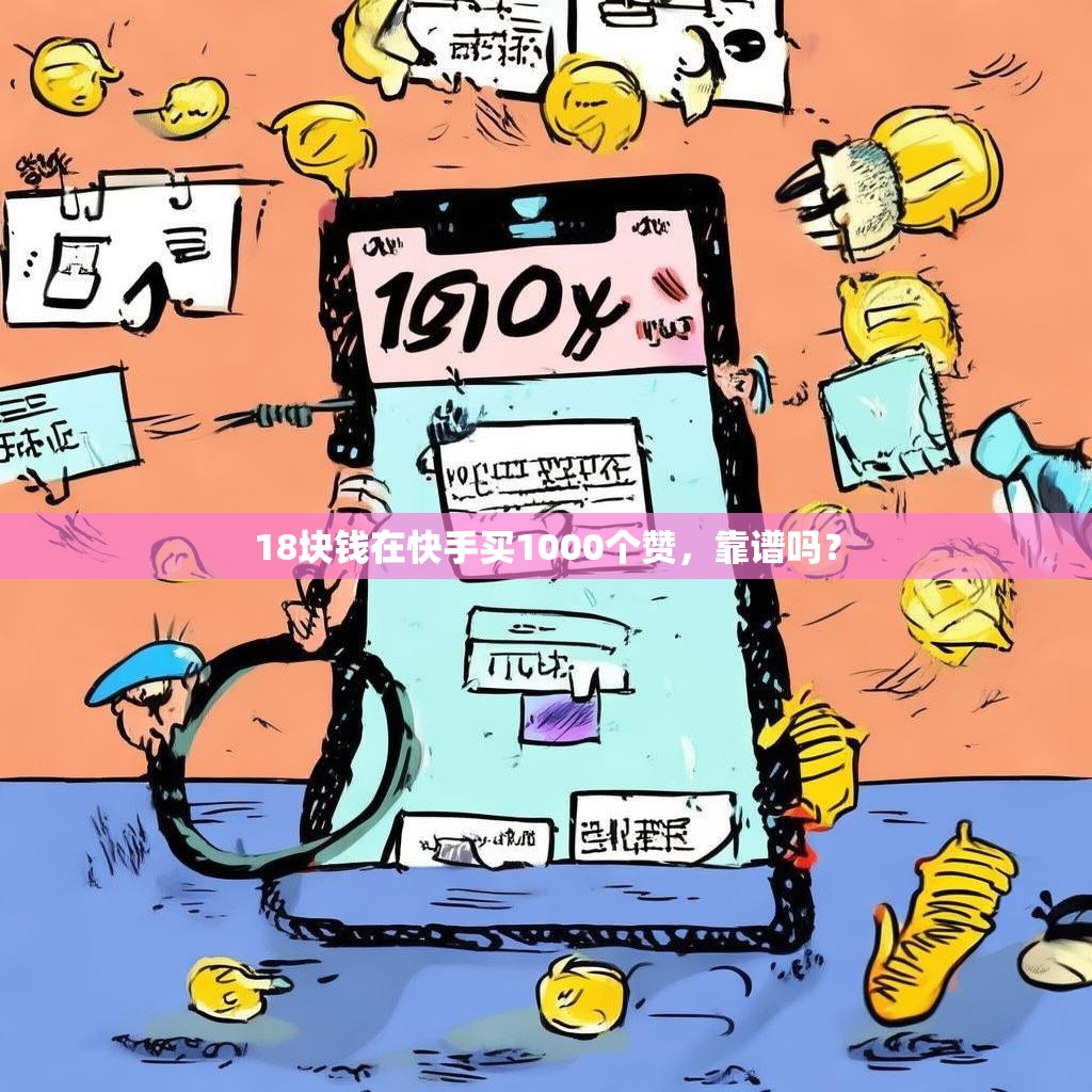 18块钱在快手买1000个赞，靠谱吗？
