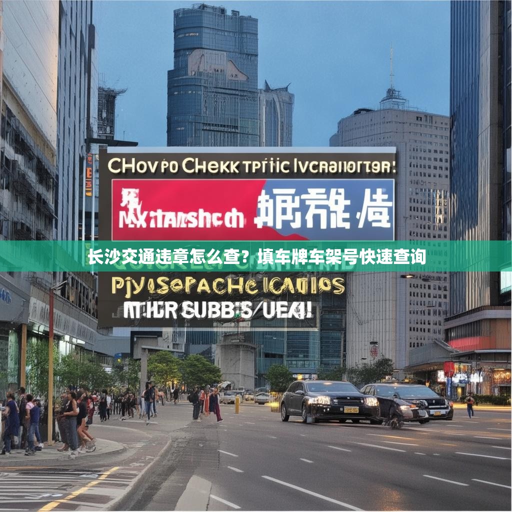 长沙交通违章怎么查?填车牌车架号快速查询