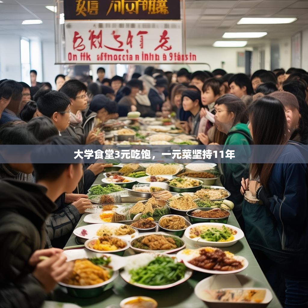 大学食堂3元吃饱，一元菜坚持11年