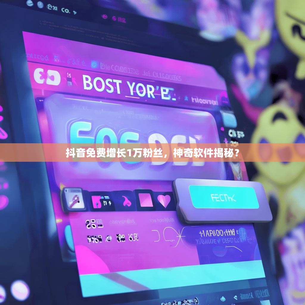 抖音免费增长1万粉丝,神奇软件揭秘?