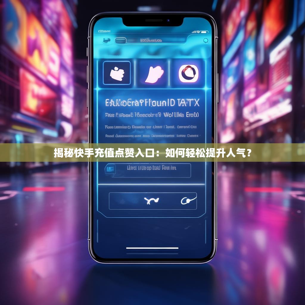 揭秘快手充值点赞入口：如何轻松提升人气？