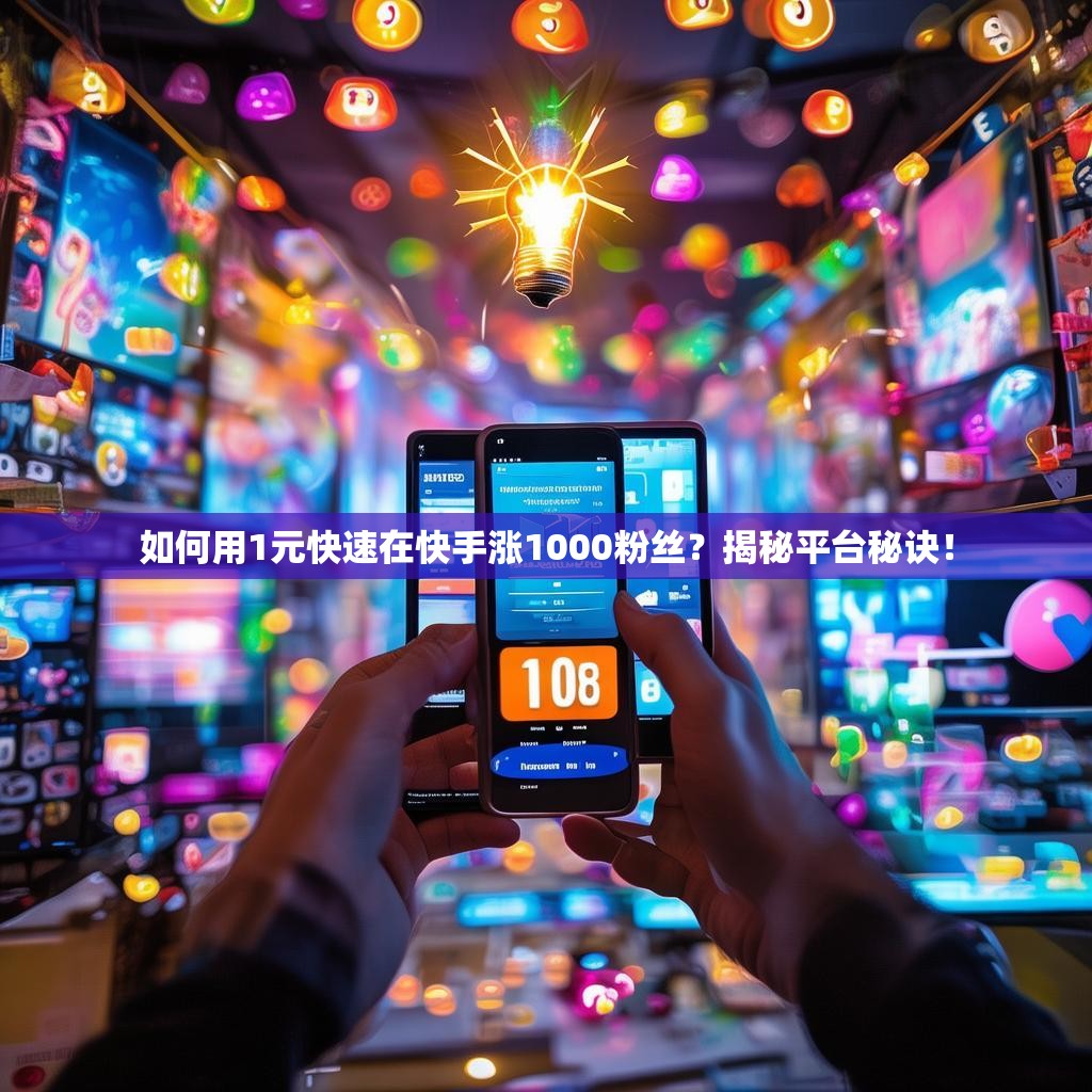 如何用1元快速在快手涨1000粉丝?揭秘平台秘诀!