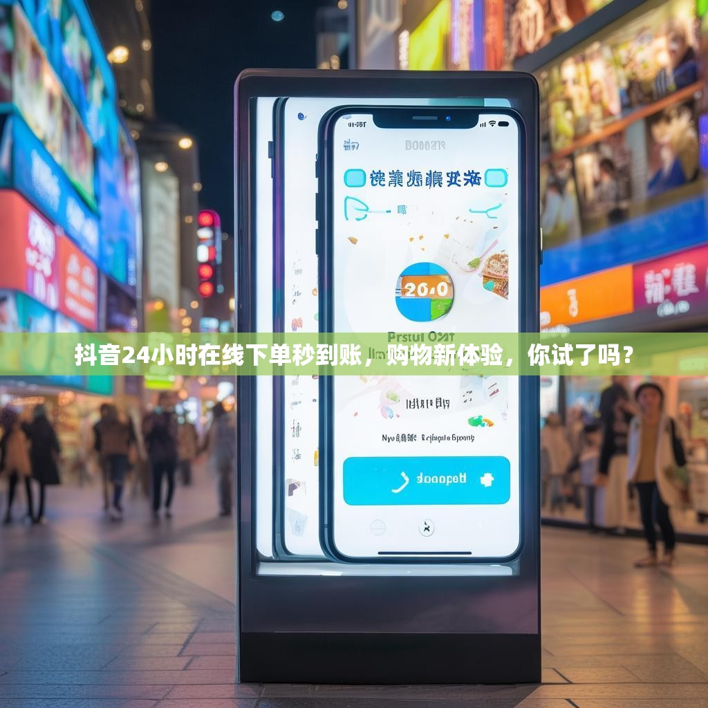 抖音24小时在线下单秒到账,购物新体验,你试了吗?