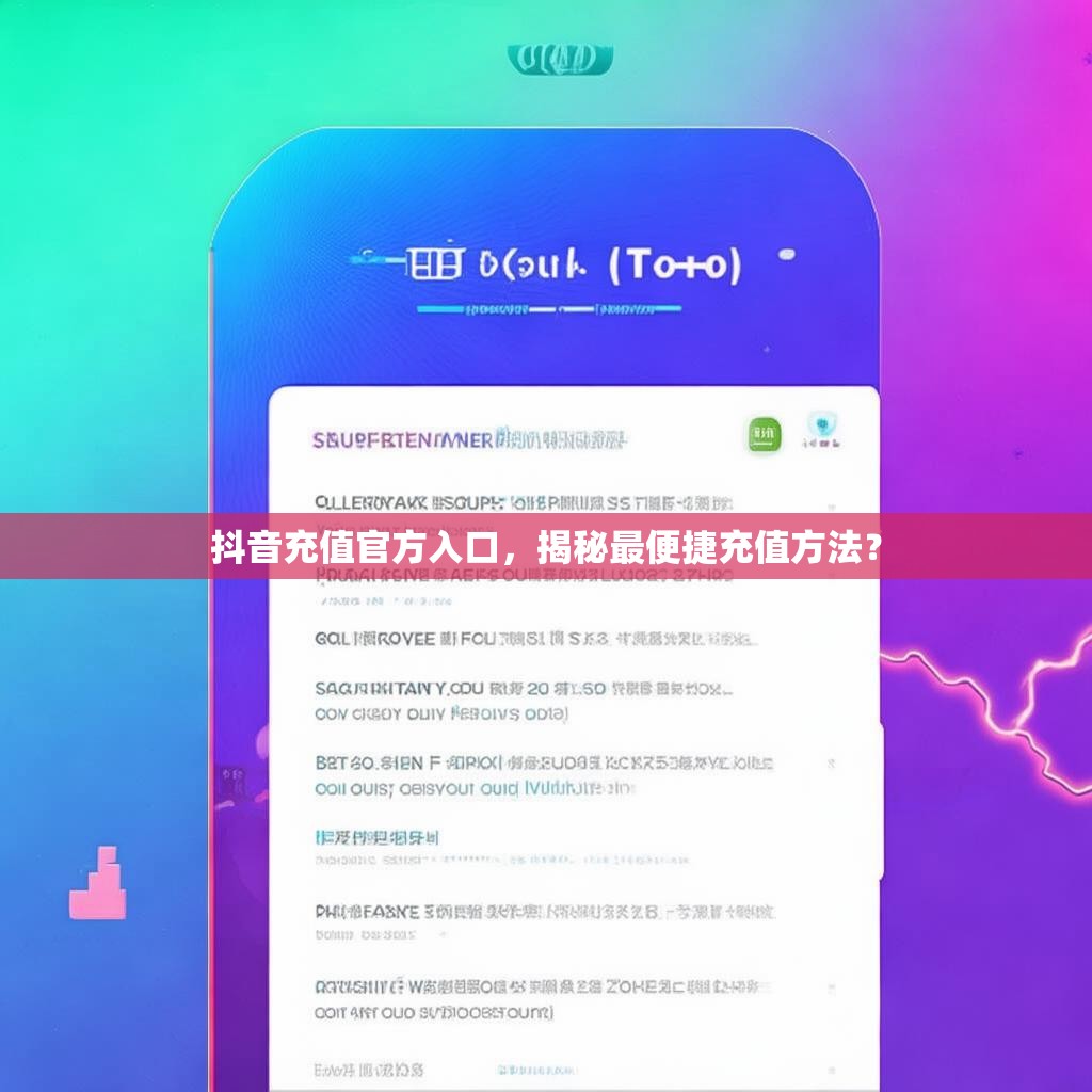 抖音充值官方入口,揭秘最便捷充值方法?
