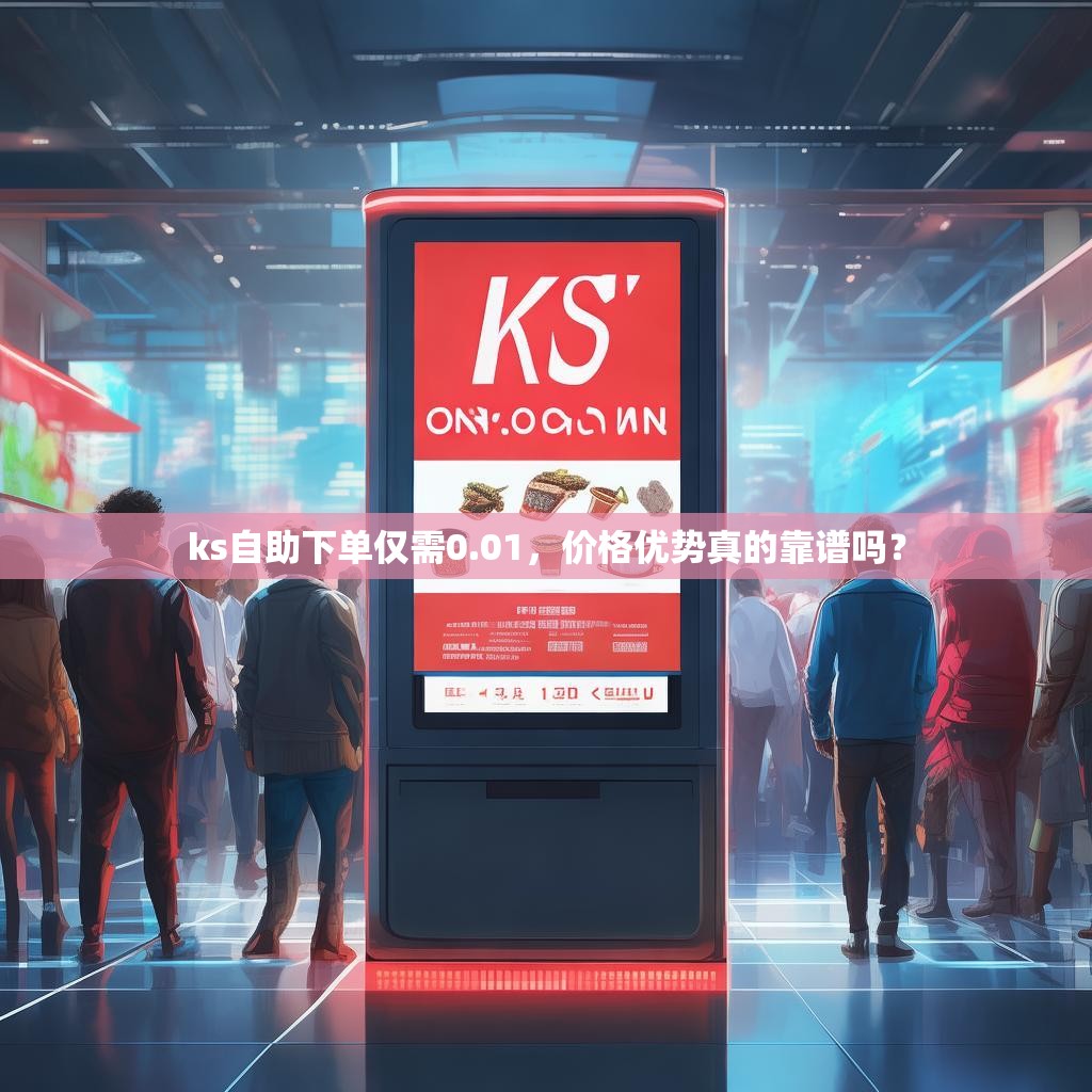 ks自助下单仅需0.01，价格优势真的靠谱吗？