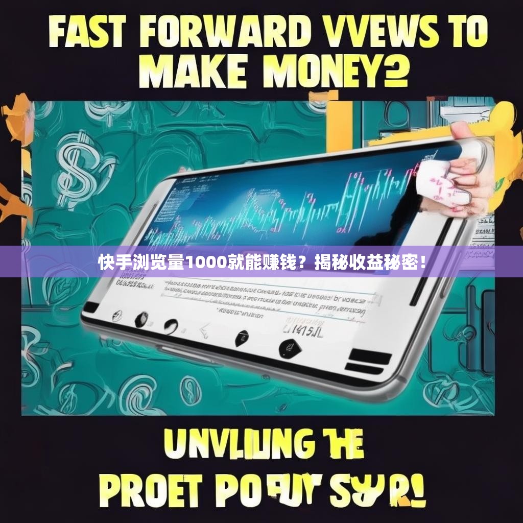 快手浏览量1000就能赚钱？揭秘收益秘密！