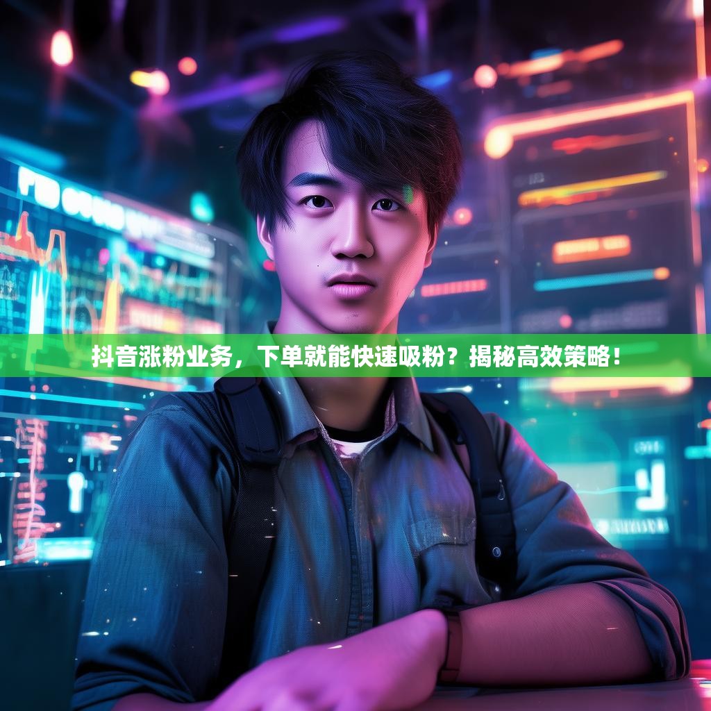 抖音涨粉业务，下单就能快速吸粉？揭秘高效策略！