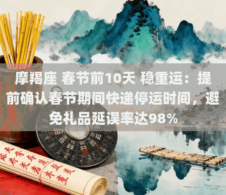 春节快递停运?摩羯座提前确认,避免98%礼品延误